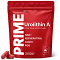 Urolithin A Supplement with NAD+, Resveratrol, CoQ10 & PQQ, High Potency 5-in-1 Longevity Formula, Mitochondrial Support for Healthy Aging, Energy & Muscle Strength, 120 Softgels - 2 Month Supply