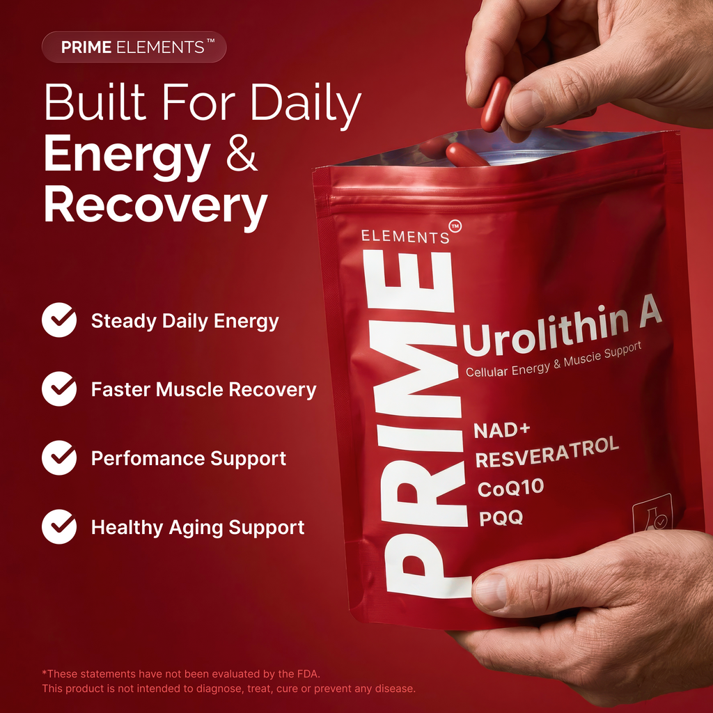Urolithin A Supplement with NAD+, Resveratrol, CoQ10 & PQQ, High Potency 5-in-1 Longevity Formula, Mitochondrial Support for Healthy Aging, Energy & Muscle Strength, 120 Softgels - 2 Month Supply